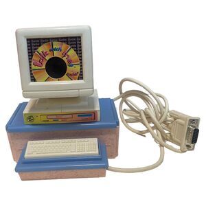 VTG 1997 Barbie “Talk With Me” Computer And Cord Only Mattel Parts Accessory